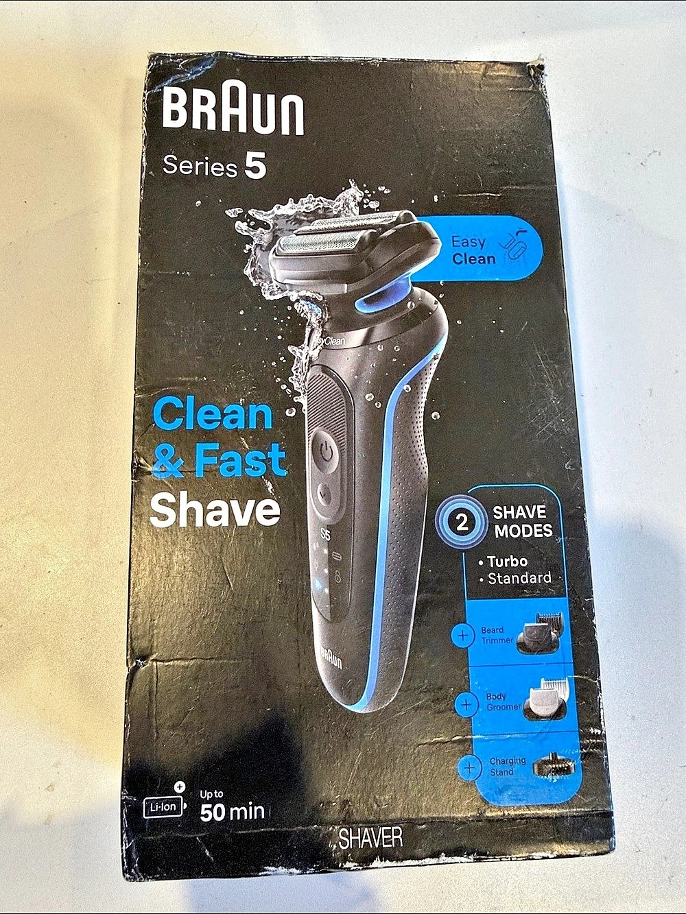 Braun Electric Shaver for Men, Series 5 5150cs, Wet & Dry Razor Blue 11 piece se